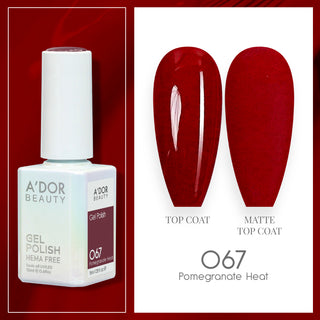 A'DOR HEMA-Free Gel Polish - 067 - Pomegrante Heat - 0.6 oz