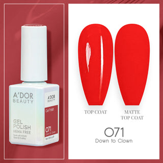 A'DOR HEMA-Free Gel Polish - 071 - Down To Clown - 0.6 oz