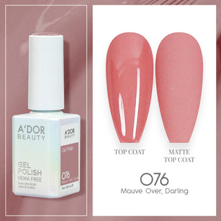 A'DOR HEMA-Free Gel Polish - 076 - Mauve Over, Darling - 0.6 oz