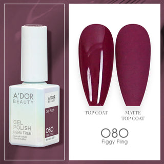 A'DOR HEMA-Free Gel Polish - 080 - Figgy Fling - 0.6 oz