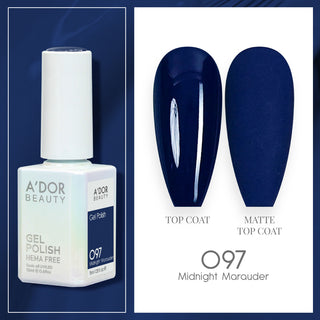 A'DOR HEMA-Free Gel Polish - 097 - Midnight Marauder - 0.6 oz