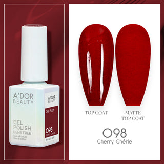 A'DOR HEMA-Free Gel Polish - 098 - Cherry Cherie - 0.6 oz