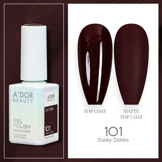 A'DOR HEMA-Free Gel Polish - 101 - Dusky Dahlia - 0.6 oz
