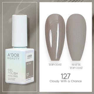 A'DOR HEMA-Free Gel Polish - 127 - Cloudy With a Chance - 0.6 oz