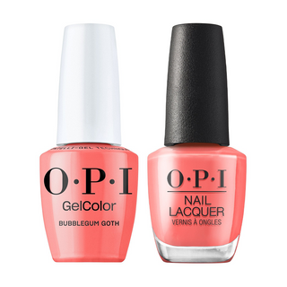 OPI Gel Nail Polish Duo - GLF030 Bubblegum Goth - Gel Polish 0.5oz