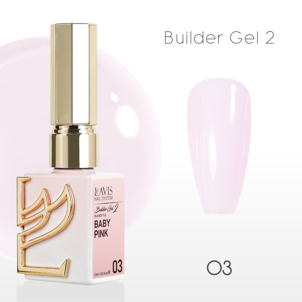 LAVIS Builder Gel 2 - 03 Baby Pink - Gel Polish 15ml