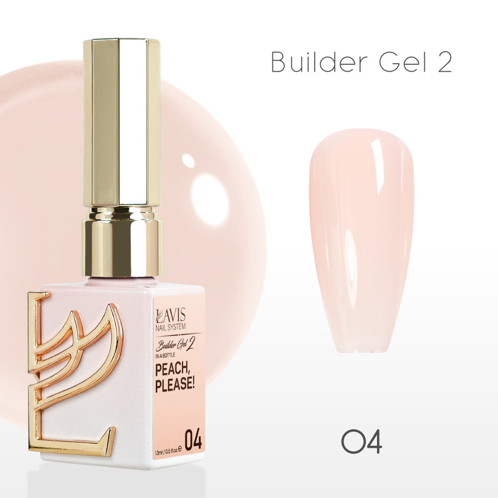 LAVIS Builder Gel 2 - 04 Peach Please! - Gel Polish 15ml