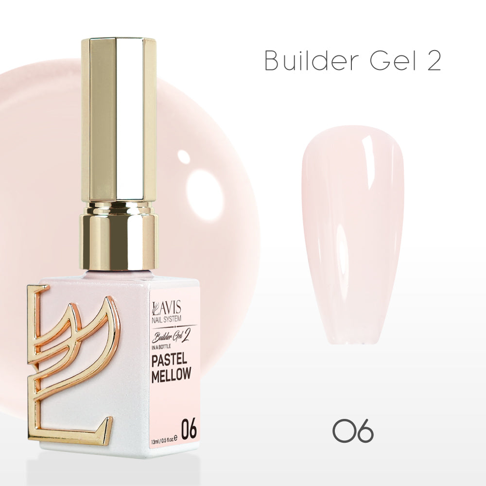 LAVIS Builder Gel 2 - 06 Pastel Mellow - Gel Polish 15ml