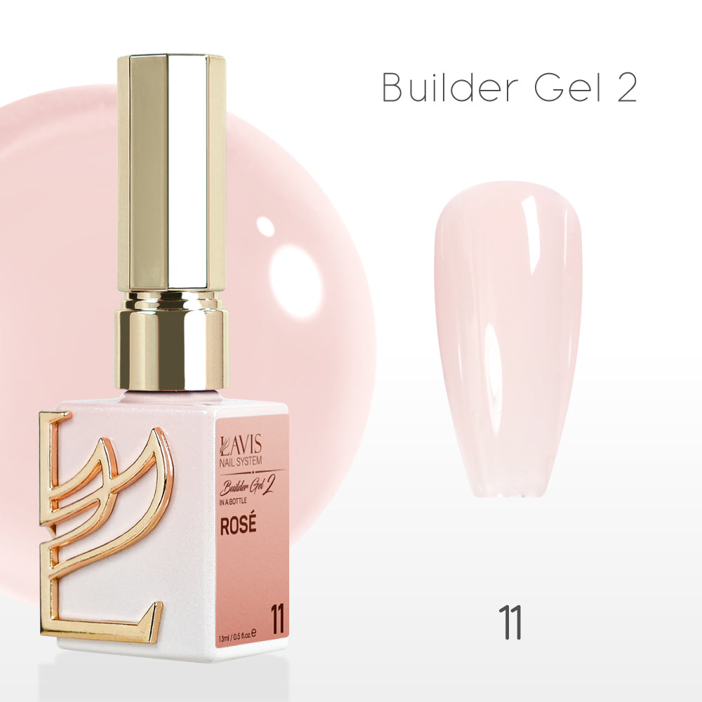 LAVIS Builder Gel 2 - 11 Rosé - Gel Polish 15ml