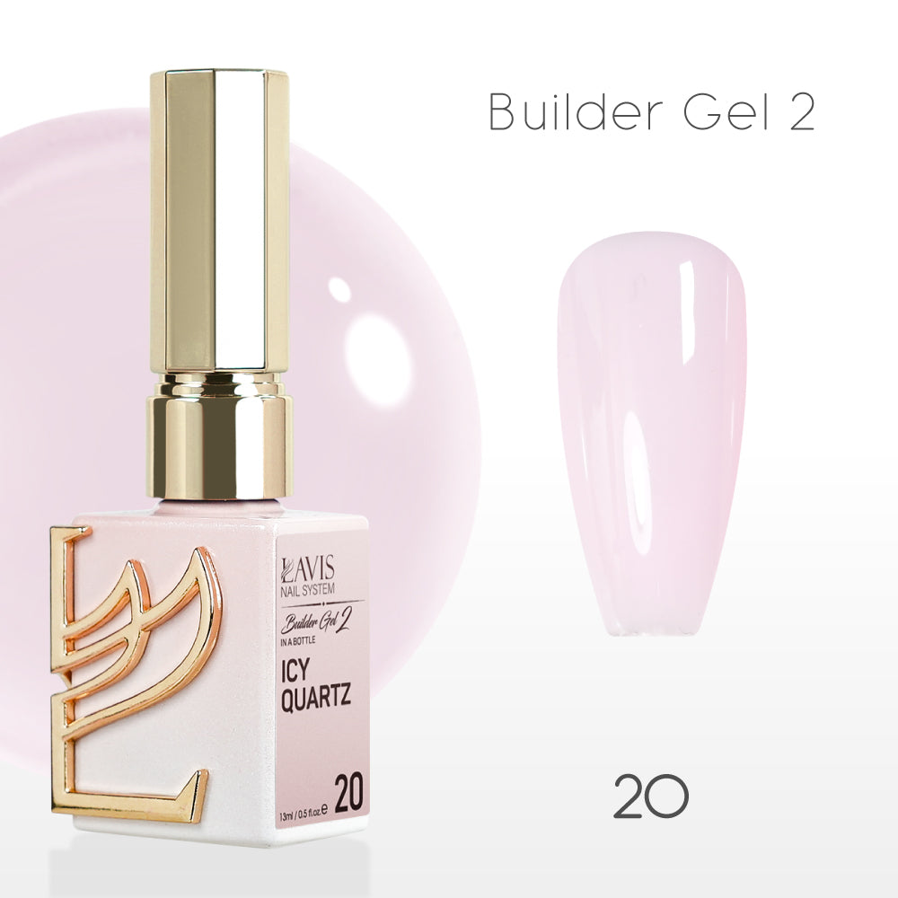 LAVIS Builder Gel 2 - 20 Icy Quartz - Gel Polish 15ml