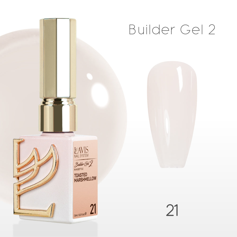 LAVIS Builder Gel 2 - 21 Toasted Marshmellow - Gel Polish 15ml