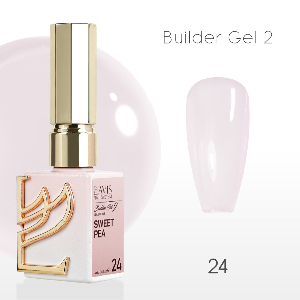 LAVIS Builder Gel 2 - 24 Sweet Pea - Gel Polish 15ml