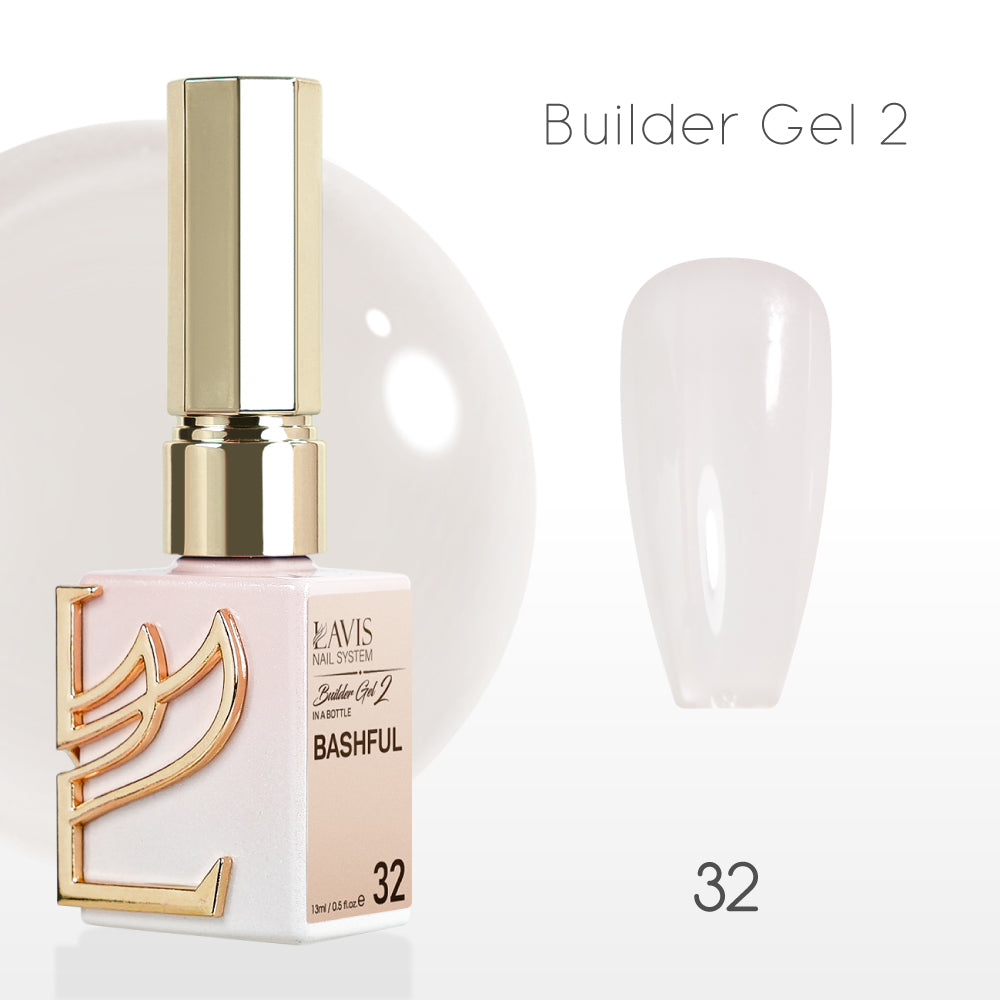 LAVIS Builder Gel 2 - 32 Bashful - Gel Polish 15ml