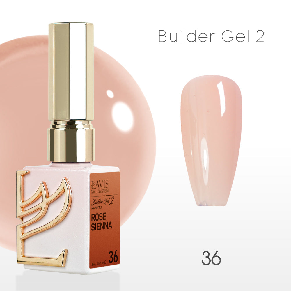 LAVIS Builder Gel 2 - 36 Rose Sienna - Gel Polish 15ml