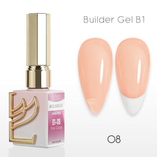 LAVIS Builder Gel In The Bottle - B1-08 Peach Perfect - Gel Polish 0.5oz 