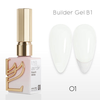 LAVIS Builder Gel In The Bottle - B1-01 French White - Gel Polish 0.5oz
