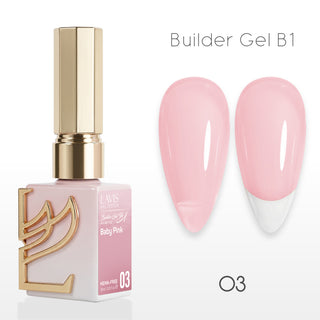 LAVIS Builder Gel In The Bottle - B1-03 Baby Pink - Gel Polish 0.5oz