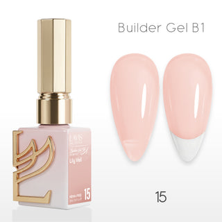 LAVIS Builder Gel In The Bottle - B1-15 Lily Veil - Gel Polish 0.5oz