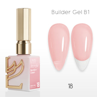LAVIS Builder Gel In The Bottle - B1-18 Berries N Cream - Gel Polish 0.5oz