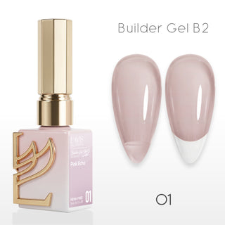 LAVIS Builder Gel In The Bottle - B2-01 Pink Echo - Gel Polish 0.5oz