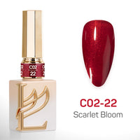 LAVIS C02 (Ver 2) - Set 24 Colors - Gel Polish 0.5 oz - Scarlet Bloom Collection