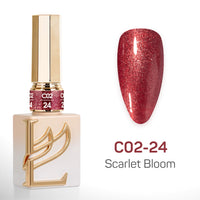LAVIS C02 (Ver 2) - Set 24 Colors - Gel Polish 0.5 oz - Scarlet Bloom Collection