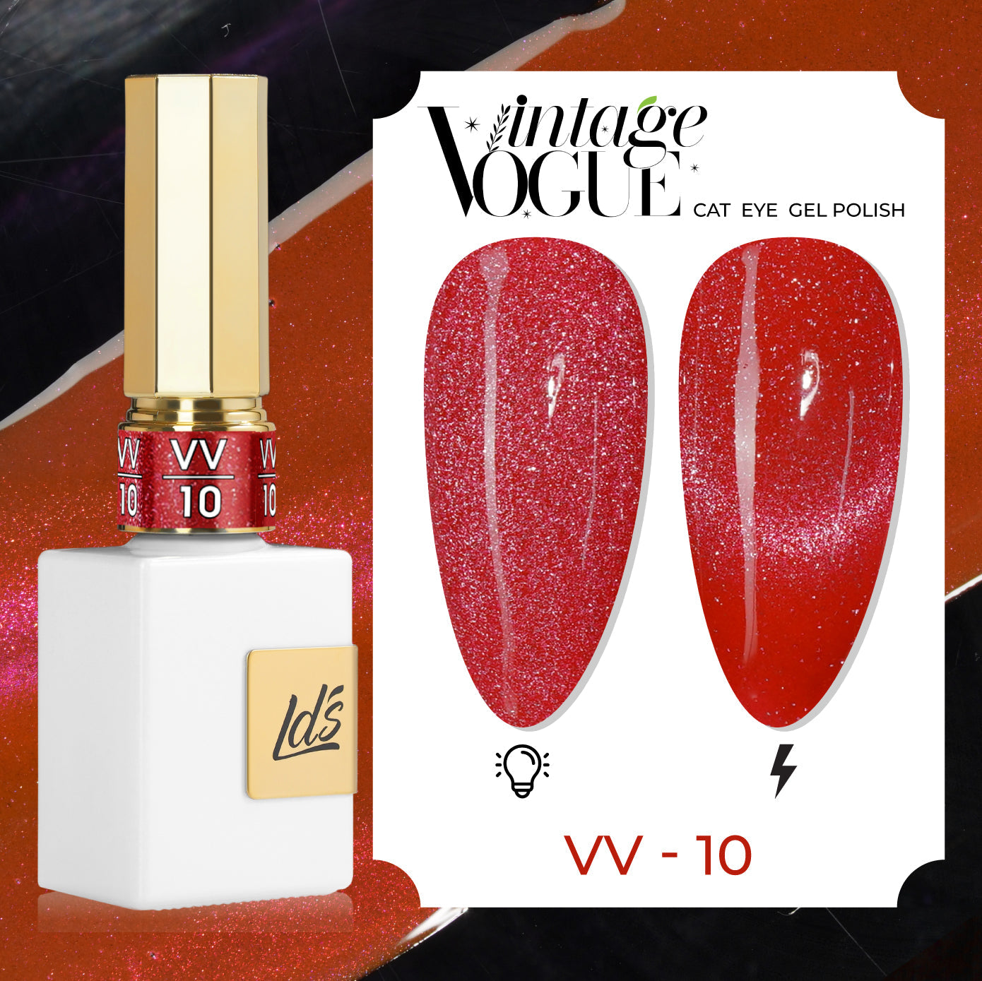 LDS VV CE - 10 - Vintage Vogue Cat Eye Gel Polish Collection