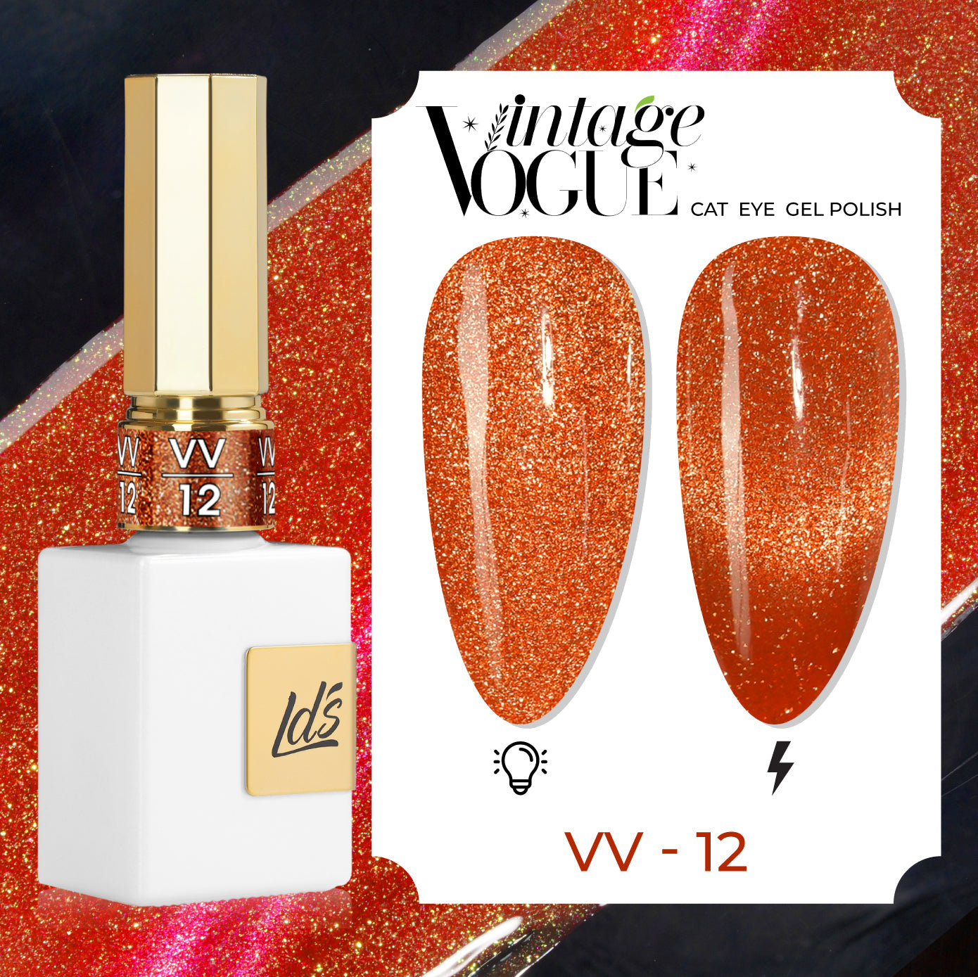 LDS VV CE - 12 - Vintage Vogue Cat Eye Gel Polish Collection