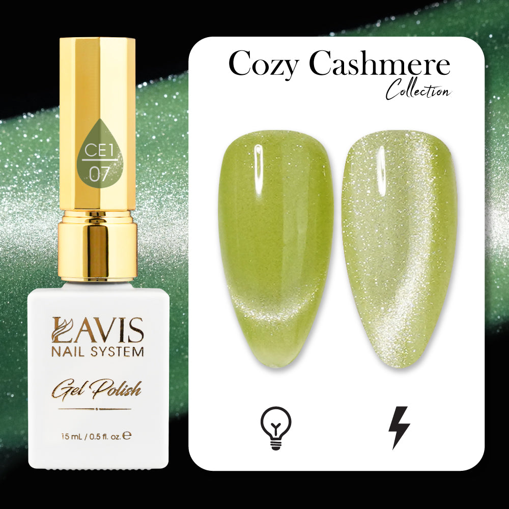 LAVIS Cat Eyes CE1 - 07 - Gel Polish 0.5 oz - Cozy Cashmere Collection