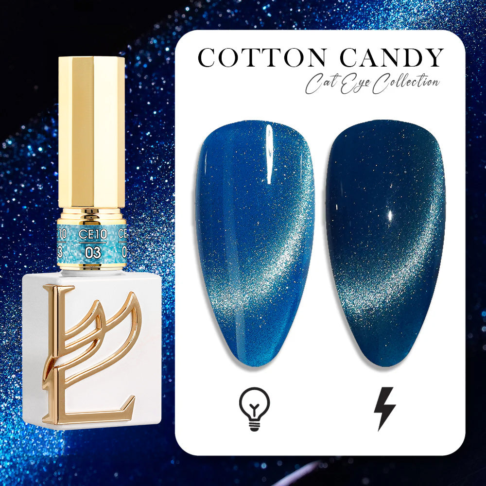 LAVIS Cat Eye CE10 - 03 - Gel Polish 0.5 oz - Cotton Candy Collection