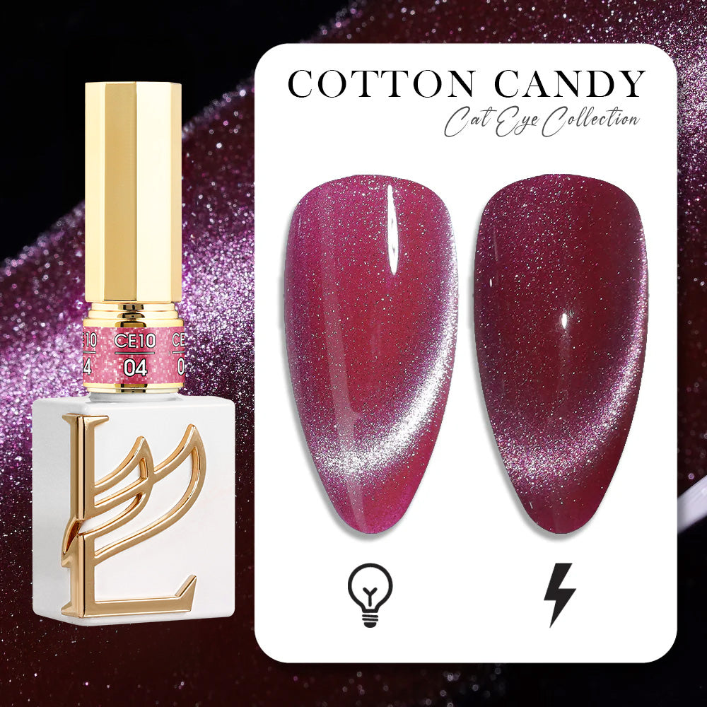 LAVIS Cat Eye CE10 - 04 - Gel Polish 0.5 oz - Cotton Candy Collection