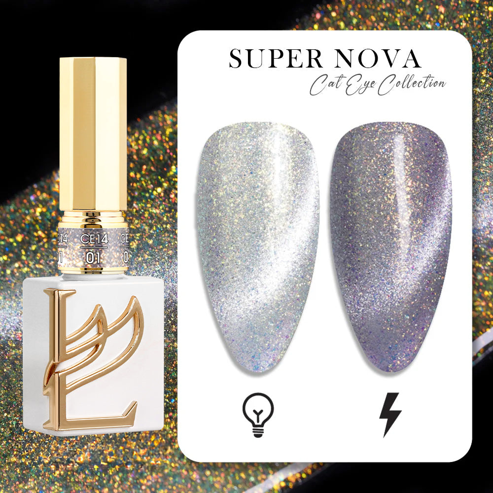 LAVIS Cat Eyes CE14 - 01 - Gel Polish 0.5 oz - Super Nova Collection