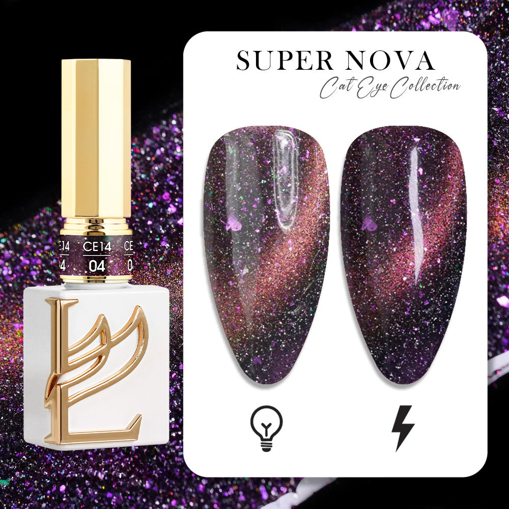 LAVIS Cat Eyes CE14 - 04 - Gel Polish 0.5 oz - Super Nova Collection