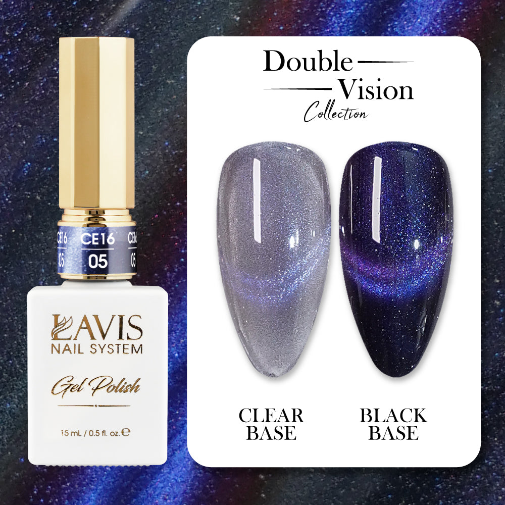 LAVIS Cat Eyes CE16 - 05 - Gel Polish 0.5 oz - Double Vision Collection