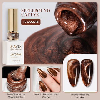 LAVIS Cat Eyes CE1 (Ver 2) - 12 - Gel Polish 0.5 oz - Spellbound Collection