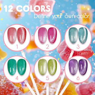 LAVIS Cat Eyes CE3 - Gel Polish 0.5 oz - Tropical Candy Collection