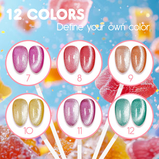 LAVIS Cat Eyes CE3 - Gel Polish 0.5 oz - Tropical Candy Collection