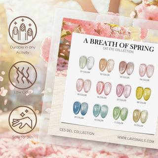 LAVIS Cat Eyes CE5 - Gel Polish 0.5 oz - A Breath Of Spring Collection
