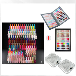 CHAUN LEGEND Set 240 Colors Gel Polish Collection - FREE 1 LAVIS Nail Dust Collector Silver