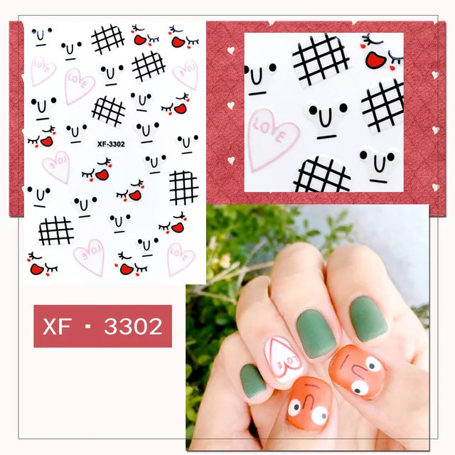  Nail Art Stickers - XF3302 by OTHER sold by DTK Nail Supply