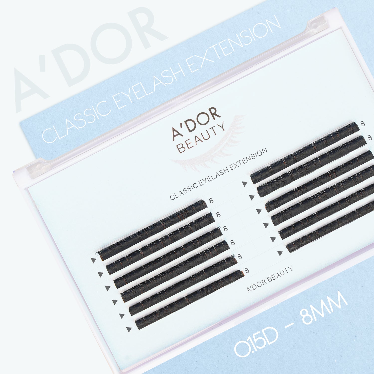 A’dor Beauty Classic Eyelash Extension 0.15D - 8MM