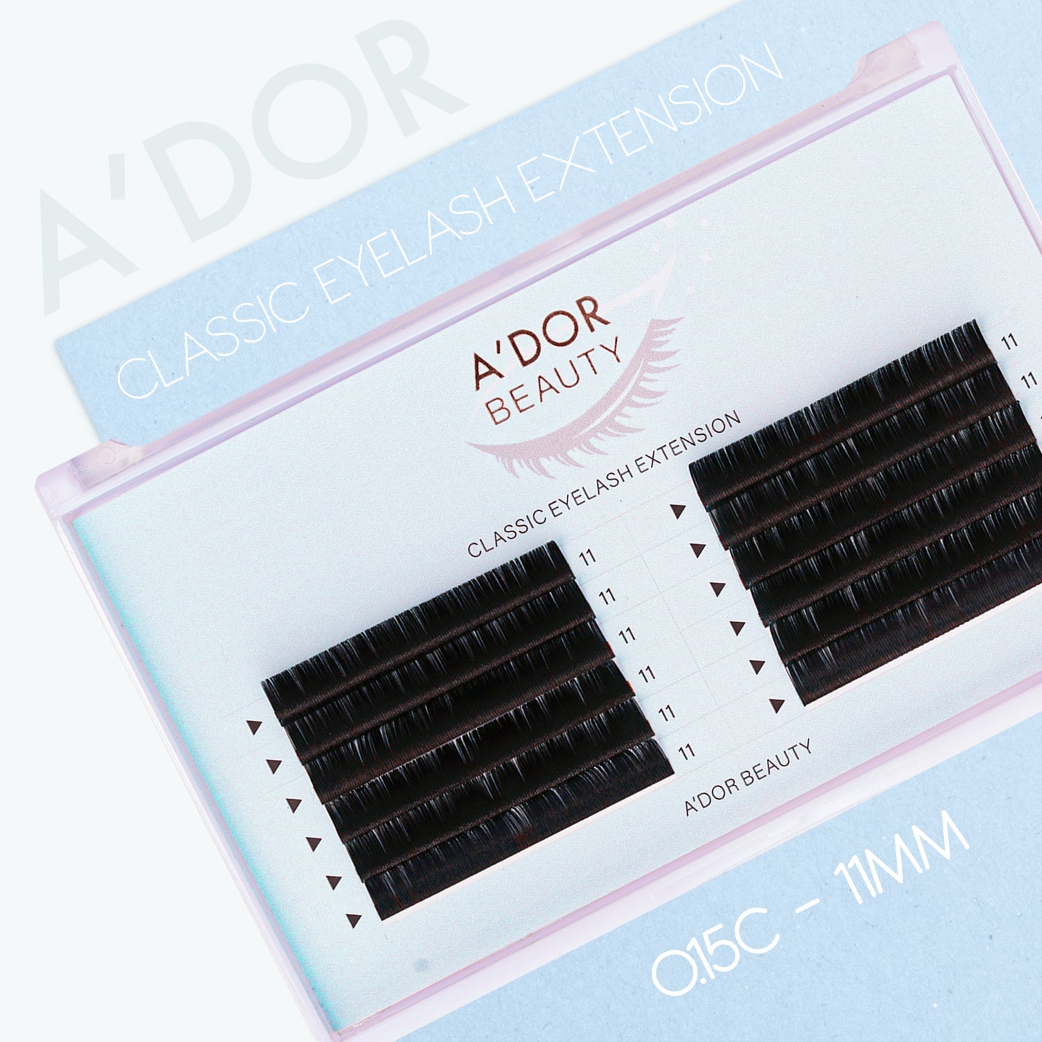 A’dor Beauty Classic Eyelash Extension 0.15C - 11MM