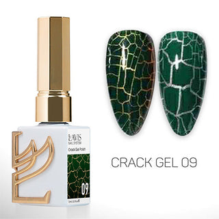LAVIS Crack Gel 09 + Gold Crack Base Gel - 0.5 oz