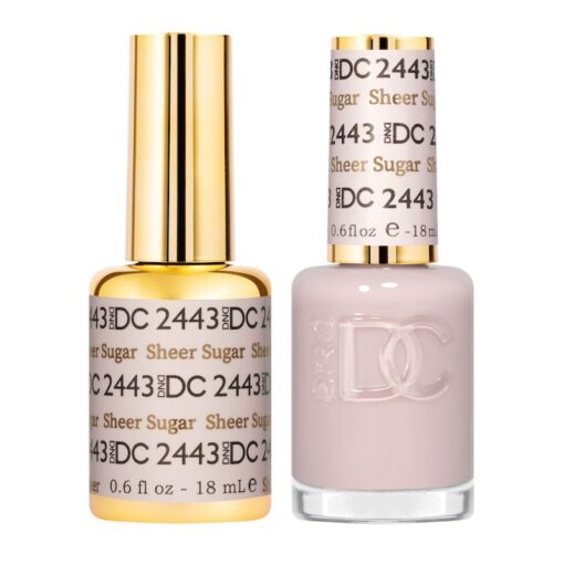 DND DC Gel Nail Polish Duo - 2443 Sheer Sugar