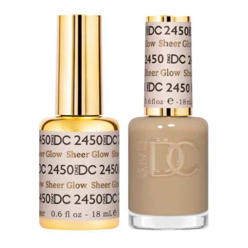 DND DC Gel Nail Polish Duo - 2450 Sheer Glow