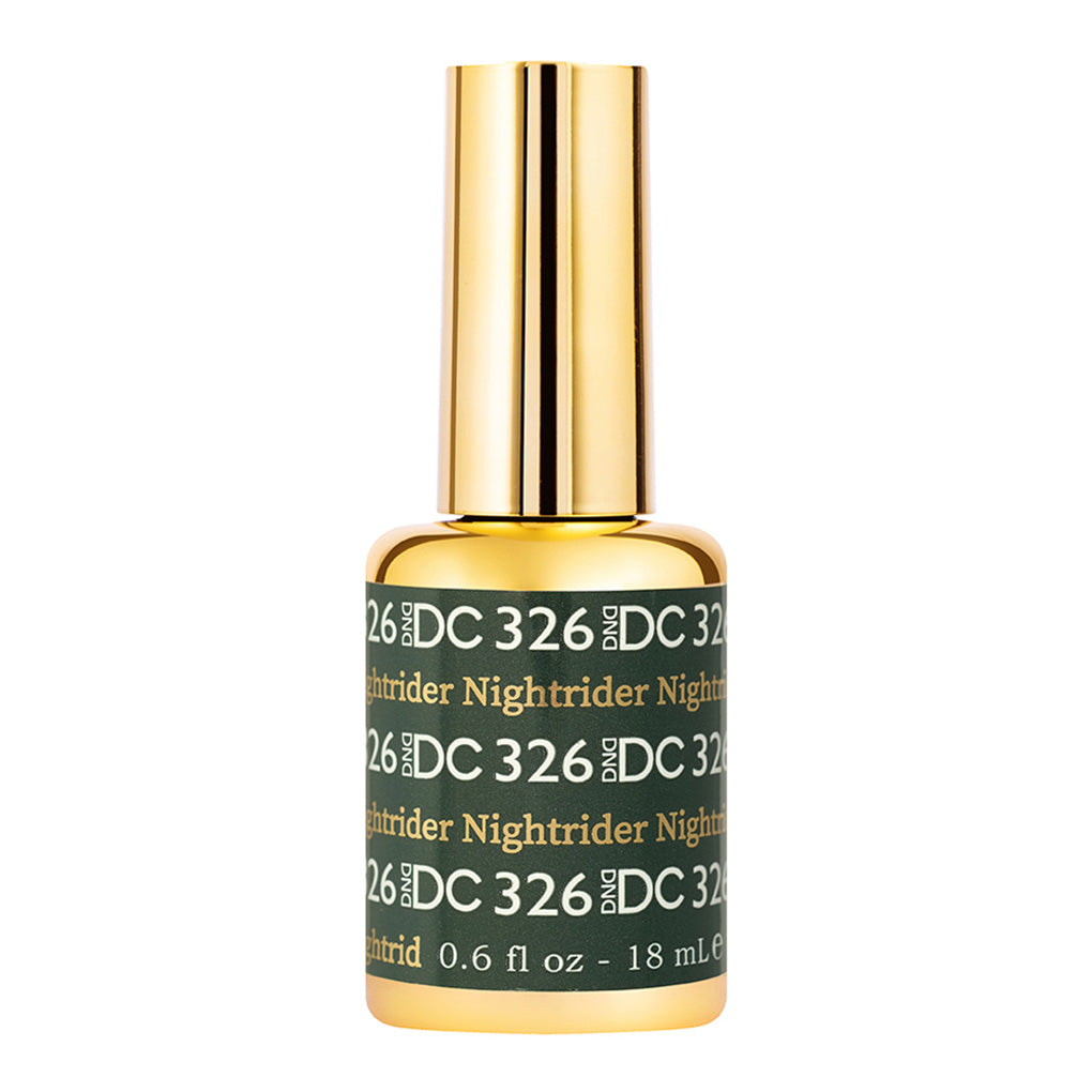 DND DC Gel Nail Polish Duo - 326 Green Colors - Nightrider