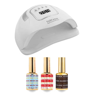 DC Gel Basic Kit - 053 Spiced Brown & Nail Lamp