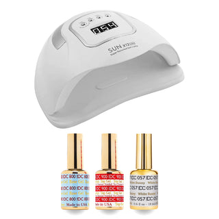 DC Gel Basic Kit - 057 White Bunny & Nail Lamp