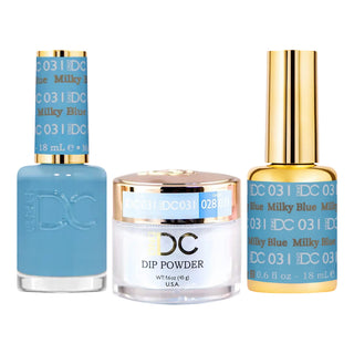 DND DC Gel Nail Polish - 031 Milky Blue