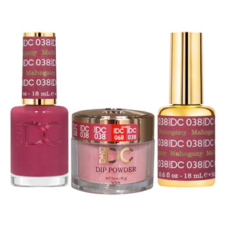 DND DC Gel Nail Polish - 038 Mahogany